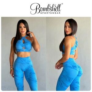 SOLD ON Ⓜ️…..Bombshell Sportswear Blue Toggle Set